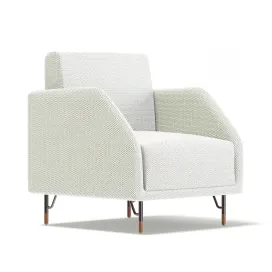 Whitefabricarmchair
